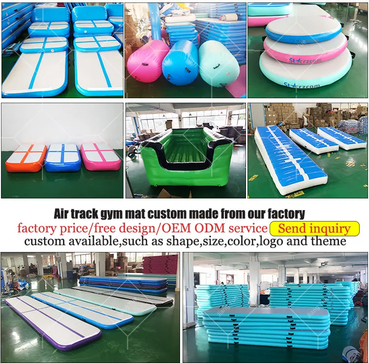 Top Sell Outdoor Inflatable Tumble Mattress 40feet Gymnastics Air Track