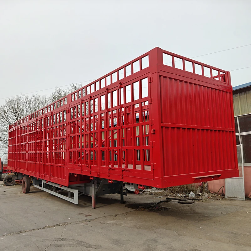 Livestock Semi Trailers for Cattle Horse Goat Sheep Hauling Steel ...
