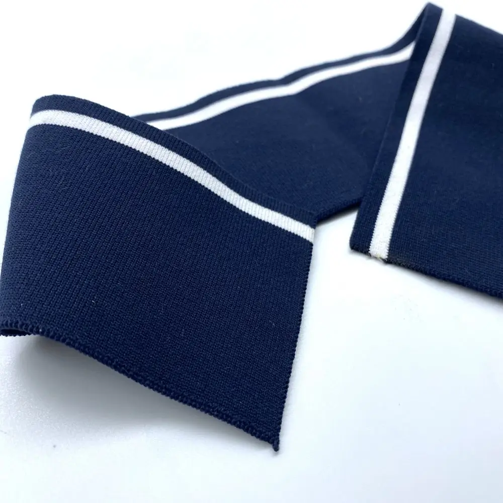 Source Factory High Quality 100% Cotton Fabric Rib Ribbed Sport Wear Jacket Collar Cuff