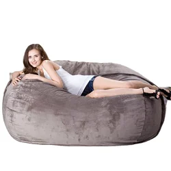 7 8ft foam filled round beanbag cover bedroom set furniture giant game bean bag chair large NO 1