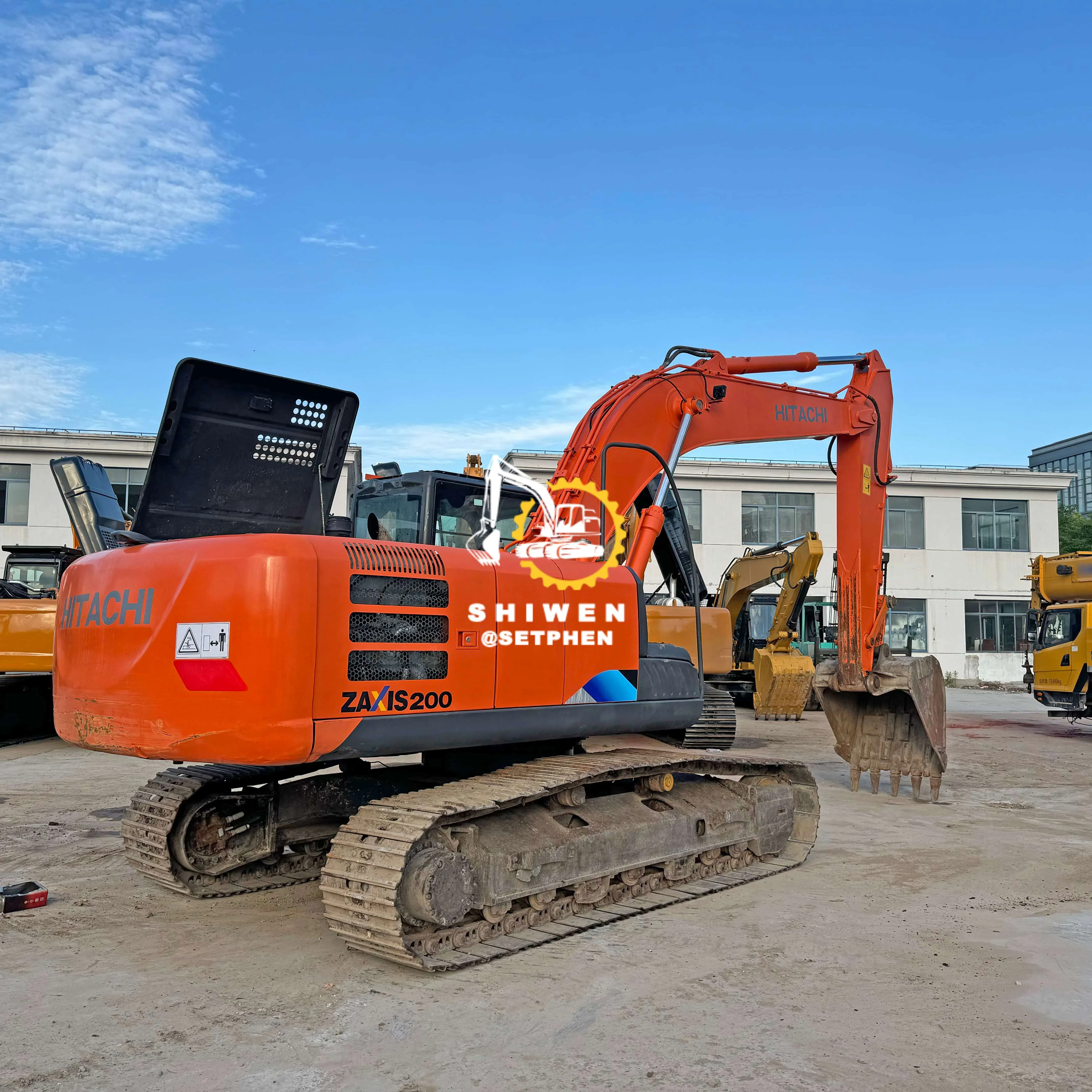 Japan Used Hitachi ZX200-5g 20 Ton Original Isuzu Engine Hydraulic