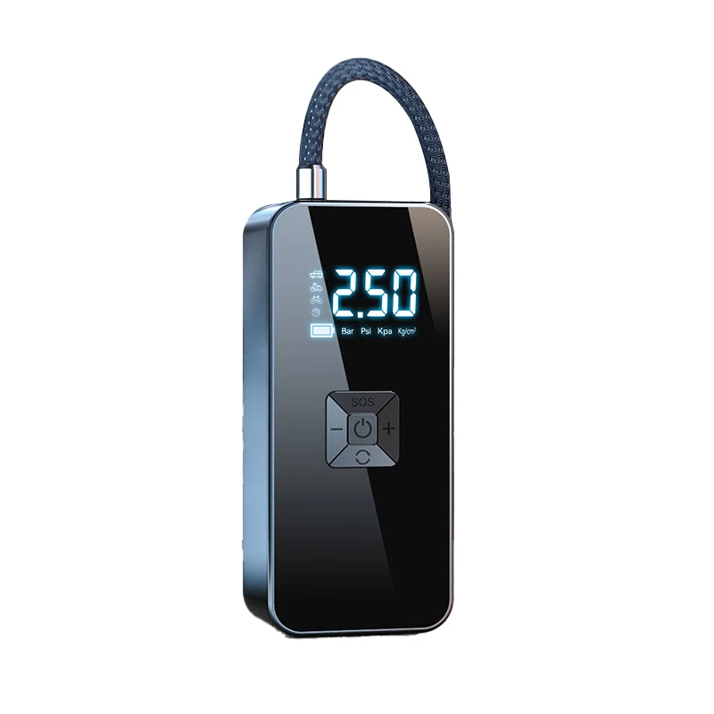 3-in-1 Wireless Car Tire Inflator LCD Screen 4000mAh Rechargeable Car Air Compressor Power Bank ABS Tire Pressure Monitor - view 5