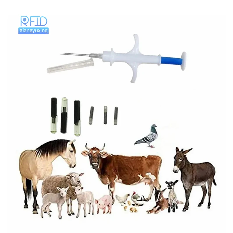 RFID Animal Microchip Pet Id Chip Implantable Syringe for Livestock Identify