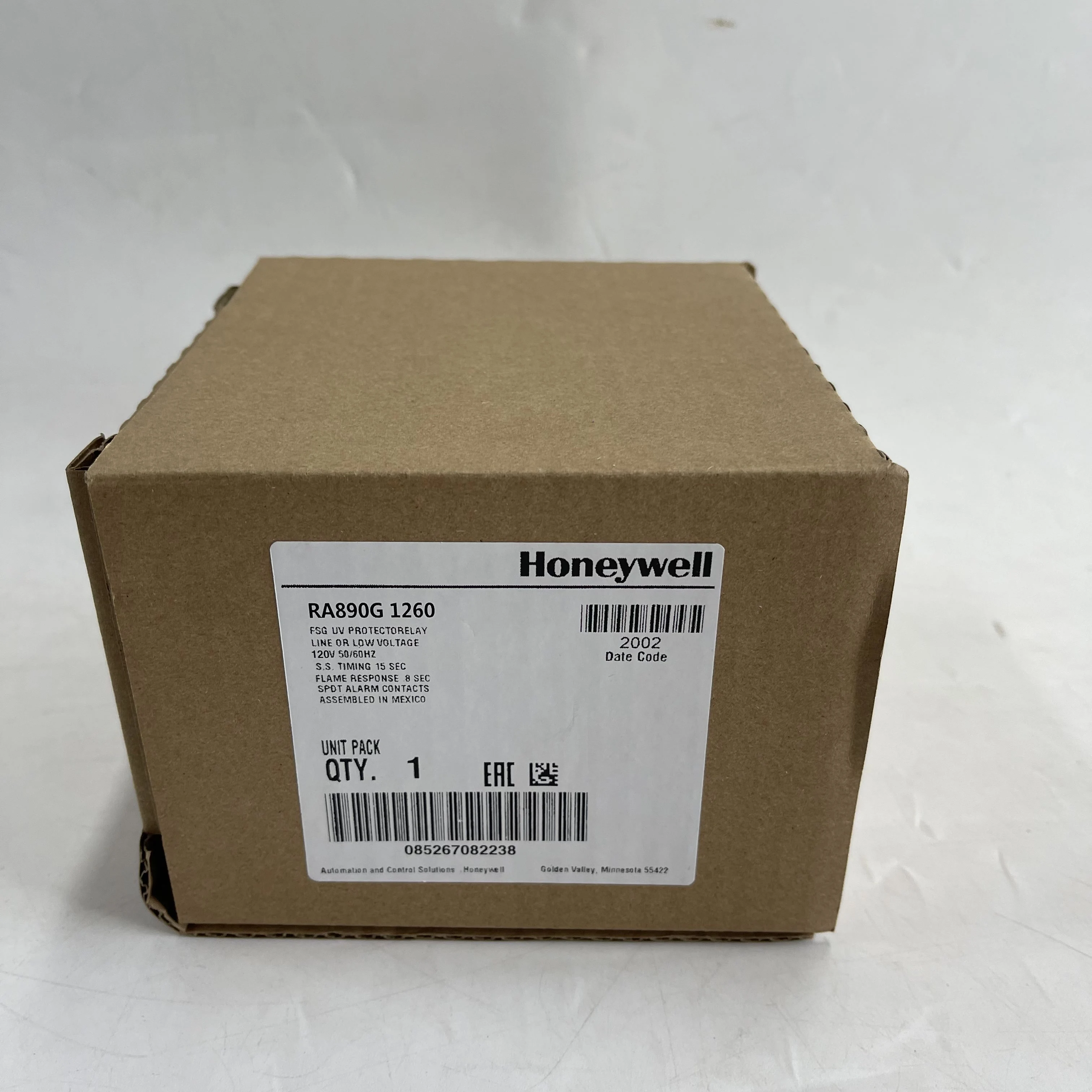 Honeywell Flame UV Protection Relay RA890G1260