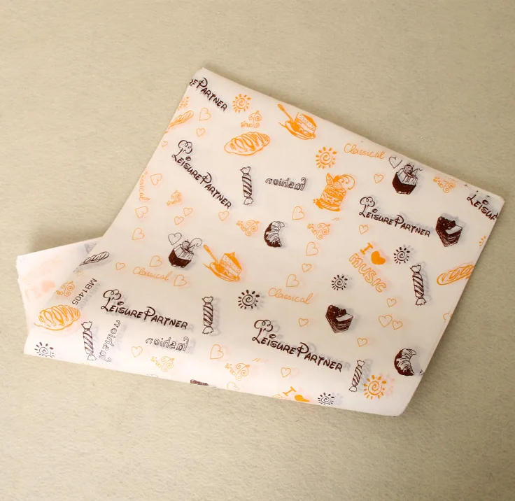 Low MOQ Custom Fast Food Hamburger Packaging Paper Food Grade Paper