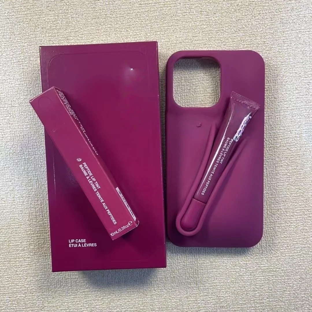 Silky Smooth Lip Phone Case for iPhone 11 12 13 14 15 16 Luxury s Accessory Makeup-friendly Convenient Mobile Accessory