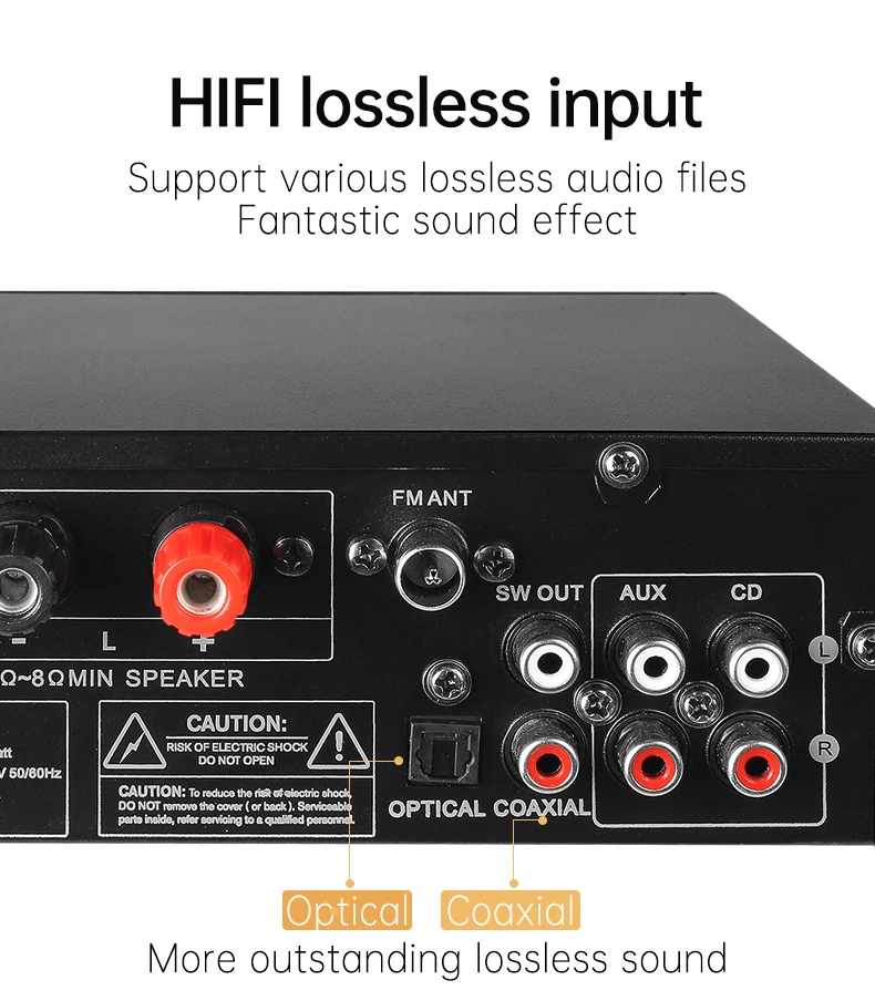 AV-260 Профессиональный Hi-Fi стерео мини 2-канальный приемник и усилитель высокой мощности BT 5 0 Класс D интегрированный аудио набор для дома