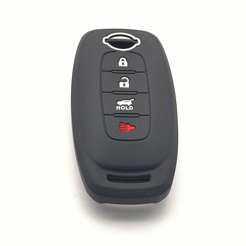 Leather Car Key Cover Smart Remote Fobs Case Auto Accessories for Nissan Versa Pathfinder Rogue Qashqai Ariya X-Trail 2023 2024