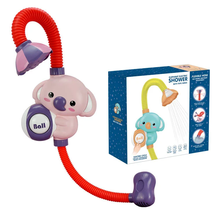 Cute Pink Baby Bath Shower Head With Koala Design,Bathtub Toy For