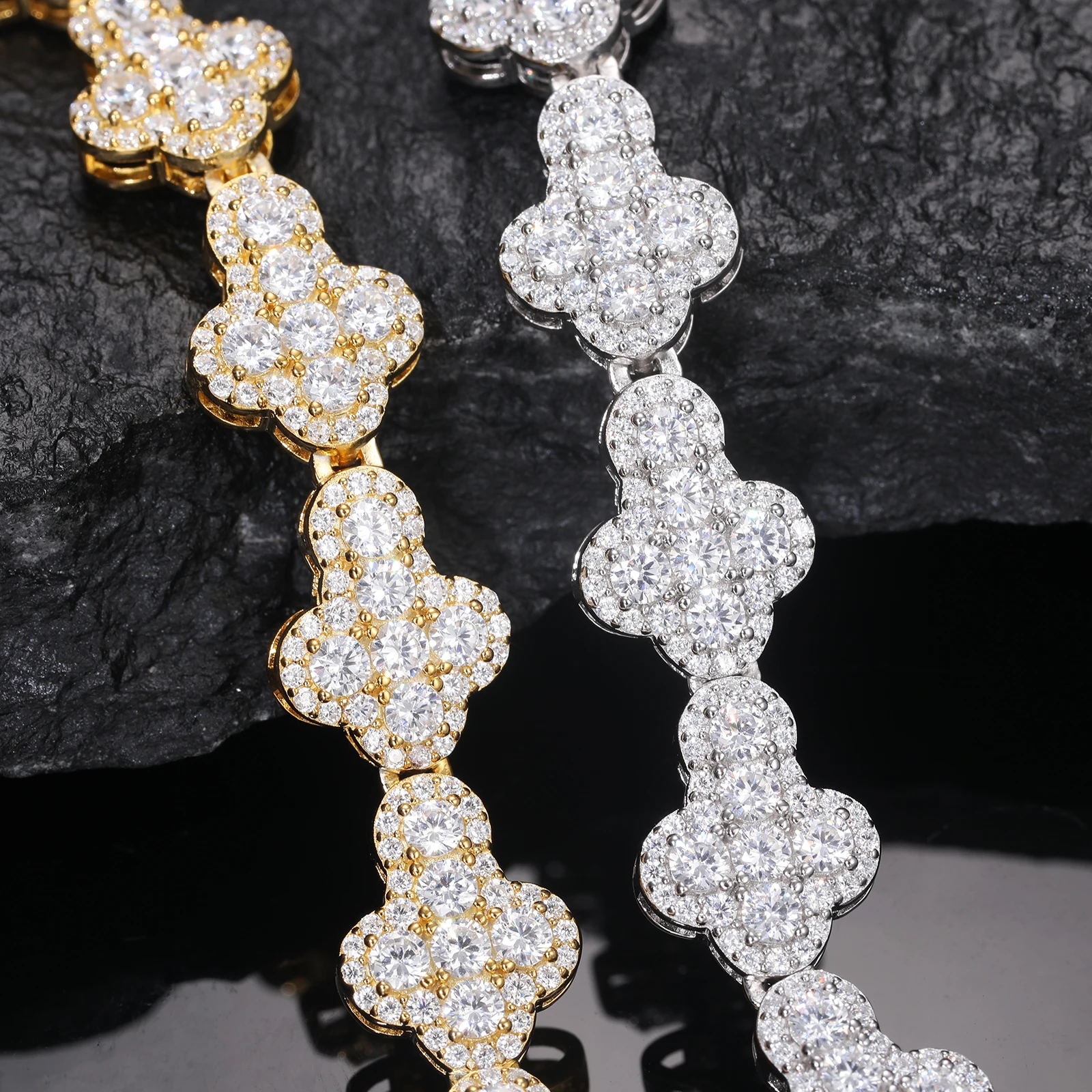 Crazy Hip Hop Jewelry Rappers Bling - 925 Sterling Silver