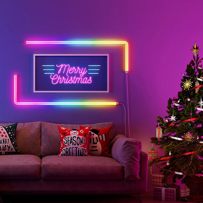 Умный настенный разноцветный RGB-светильник Glide с синхронизацией музыки домашний декор светодиодный светильник для игр потоковый динамический световой
