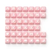 Fleur de cerisier colorée rose + texte blanc