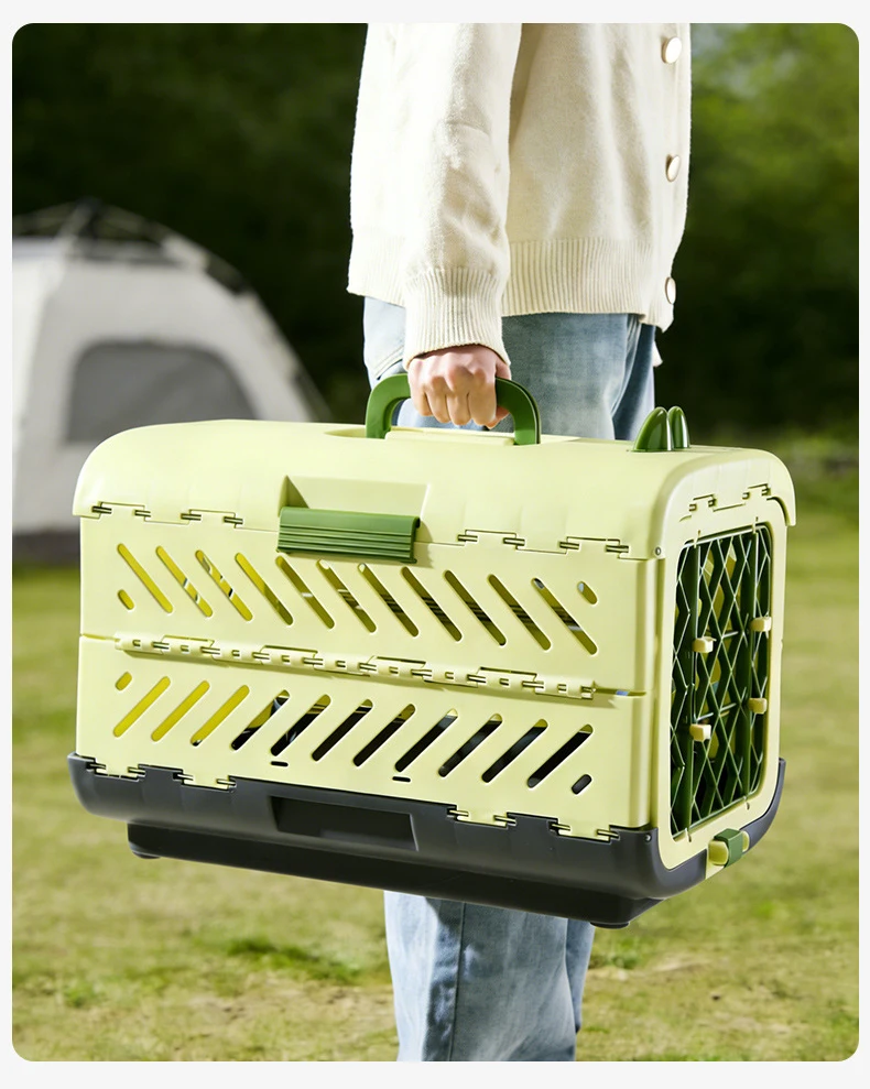 Foldable Large Pet Carrier Portable Travel Cat Dog Crate Airline Approved Pet Transport Box manufacture