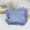 Plaid bleu roi