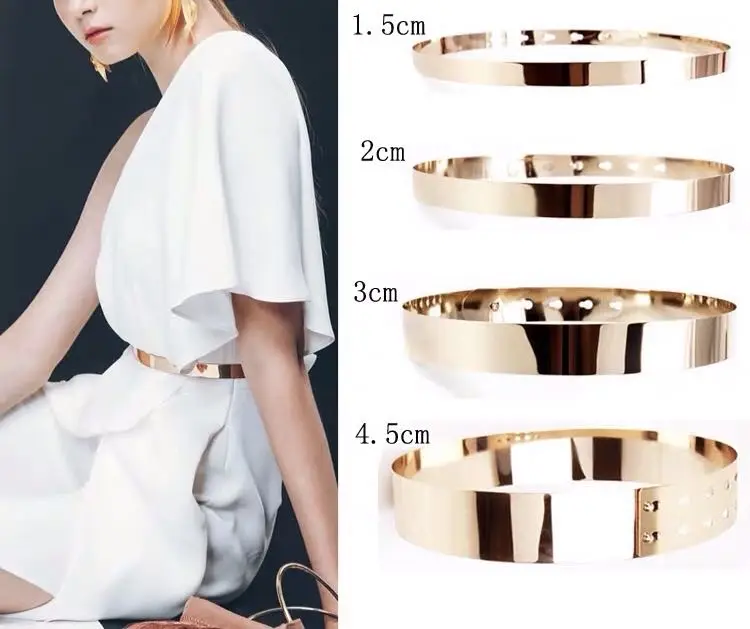 
2021 женский Модный Узкий кожаный ремень с металлической пряжкой для женщин пояс-цепочка для платьев 