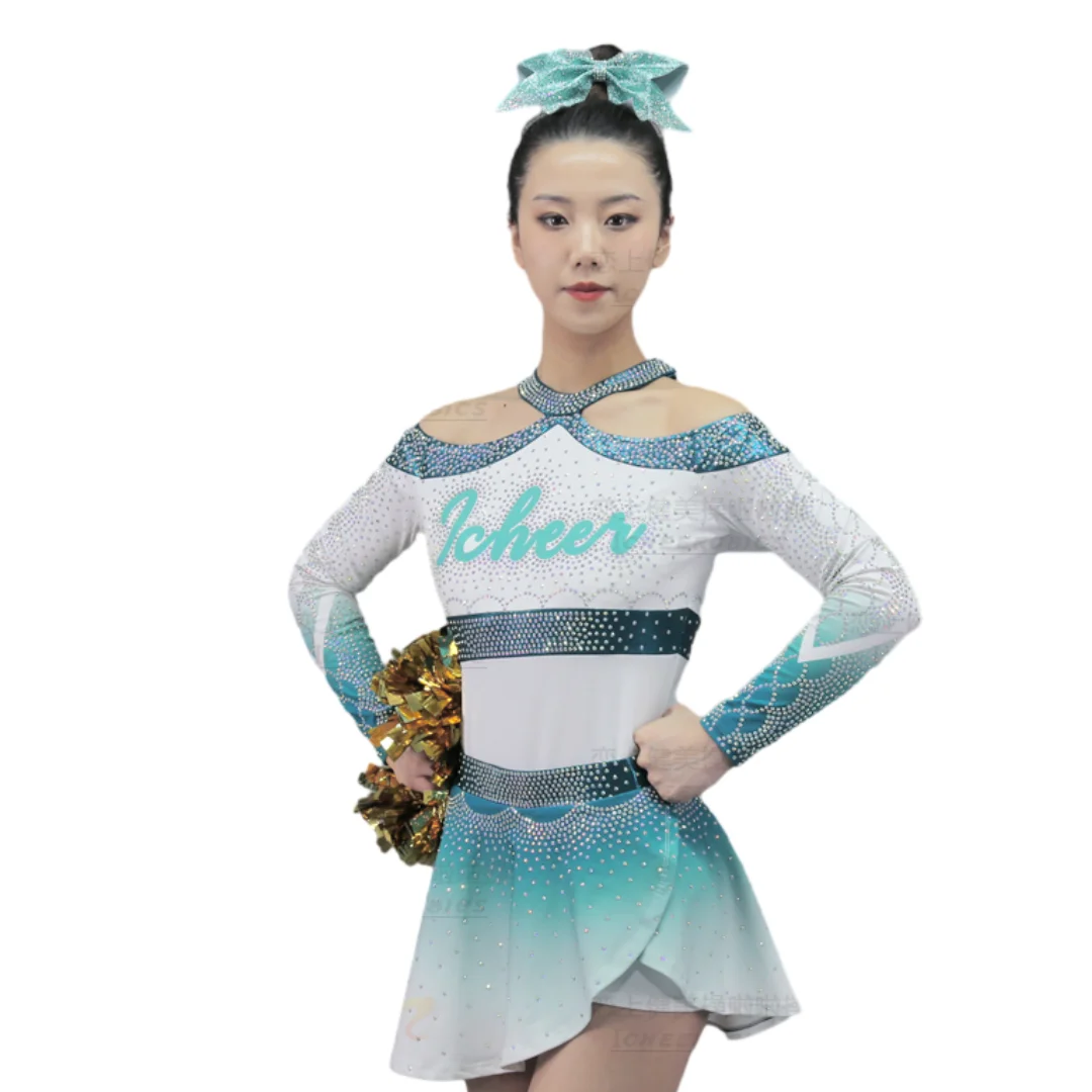 New Professional Cheer Costumes Free Design Your Style Cheerleading Uniforms Accept Any 7812