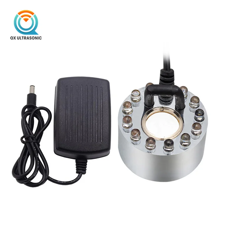 350ml Per Hour Ultrasonic Atomizing Piezoelectric Transducer with 12pcs LED