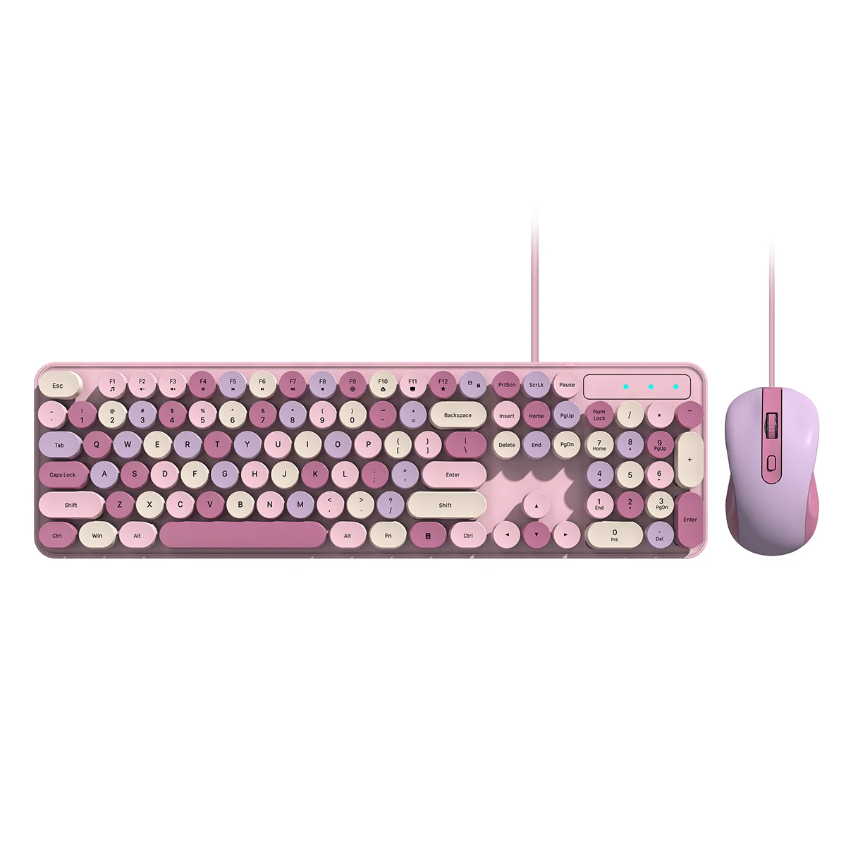Lot 144 Touches PBT Sublimées Rose – Profil MOA Arrondi Pour Claviers 60% 75% 87% 96% 100% 104% Mécaniques