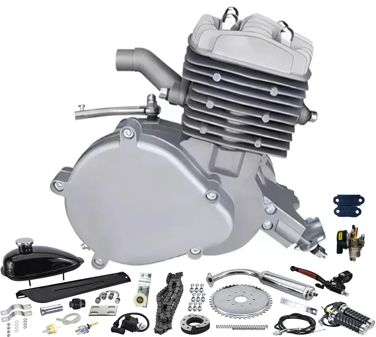 ZEDA Kick Start Beach Cruiser Moped Push Bike Motor Motorized