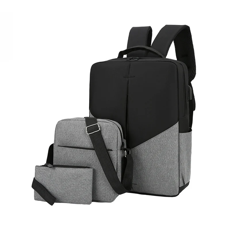 New Arrival Large Capacity 3 in 1 Classic Tradition Water Resistance Boys School Backpack School Bags Set for Middle School