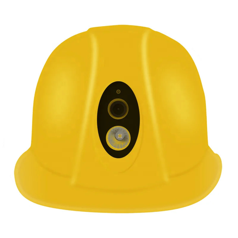 Intelligent Smart 4G Wifi Transmission Positioning Construction Helmet ABS Material Safety Record Engineering