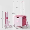 60L rose avec roue d'escalade