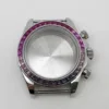 Steel Case Gradient Pink Crystal Bezel