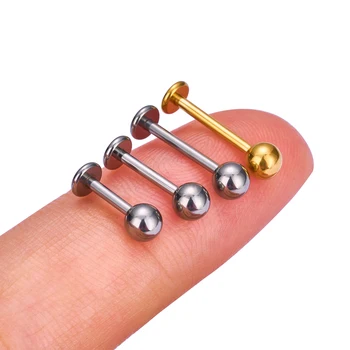 G23 Titanium ASTM F136 Piercing Labret Lip Stud earrings  For Women Body Jewelry Nasal Labret Lip Wholesale