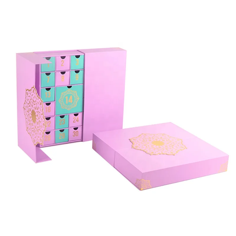 Hot! Custom Advent Calendar Empty Luxury Cardboard Paper Gift Beauty ...