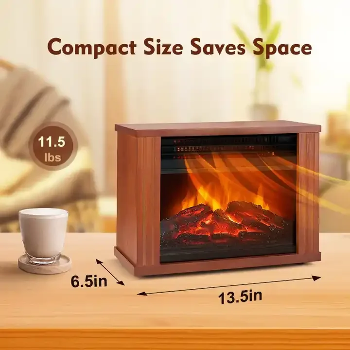 Konwin Electric Ptc Heater 3d Real Wood Burning Effect Insert Fireplace