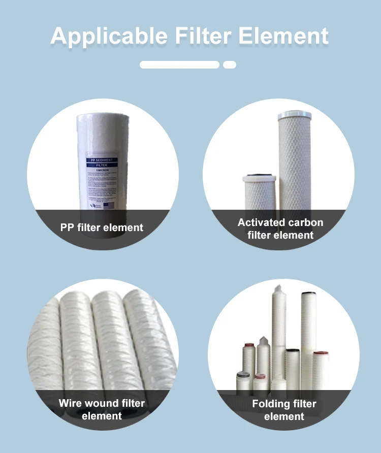 SS304 Carbon Steel Security Industrial Precision Filter Housing For Water Purification