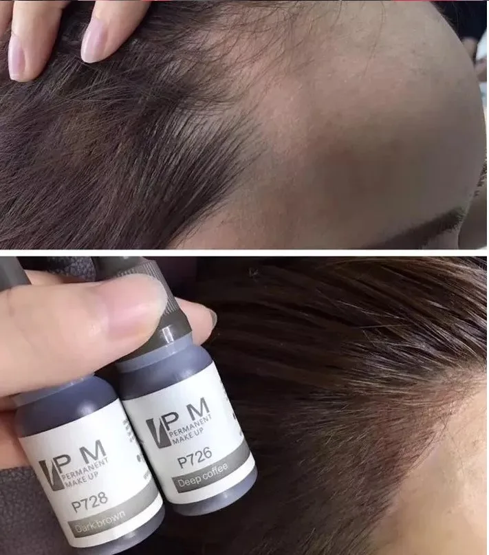 Permanent Makeup Pigment Kit for Hair Scalp Micropigmentation Head Tattoo Ink Set