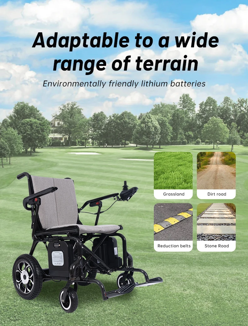 19KG Light weight Unrivaled Comfort and Performance Portable Battery Premium Carbon Fiber Electric Wheelchair factory