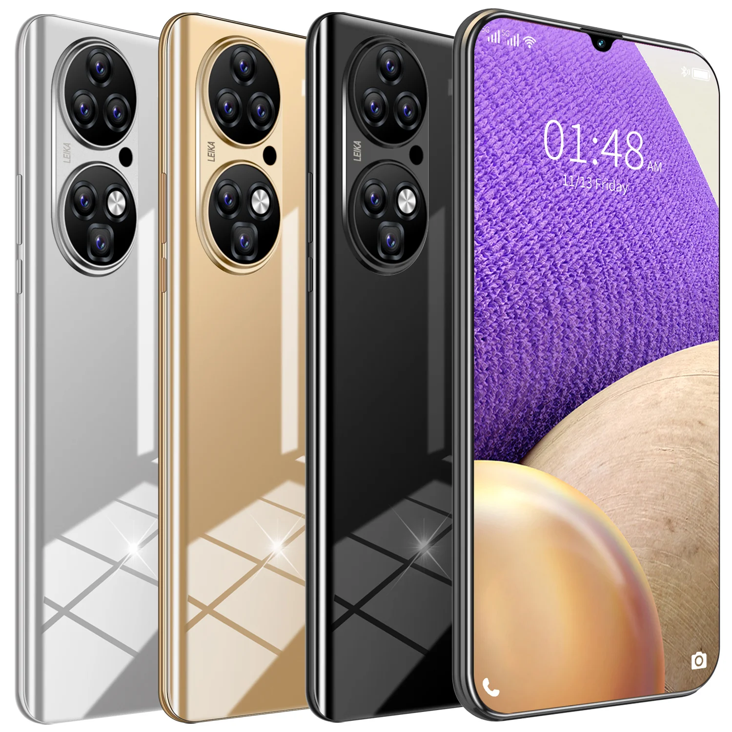 6,7 дюймов сенсорный экран смартфона P50Pro + открытые мобильные телефоны Android мобильного телефона