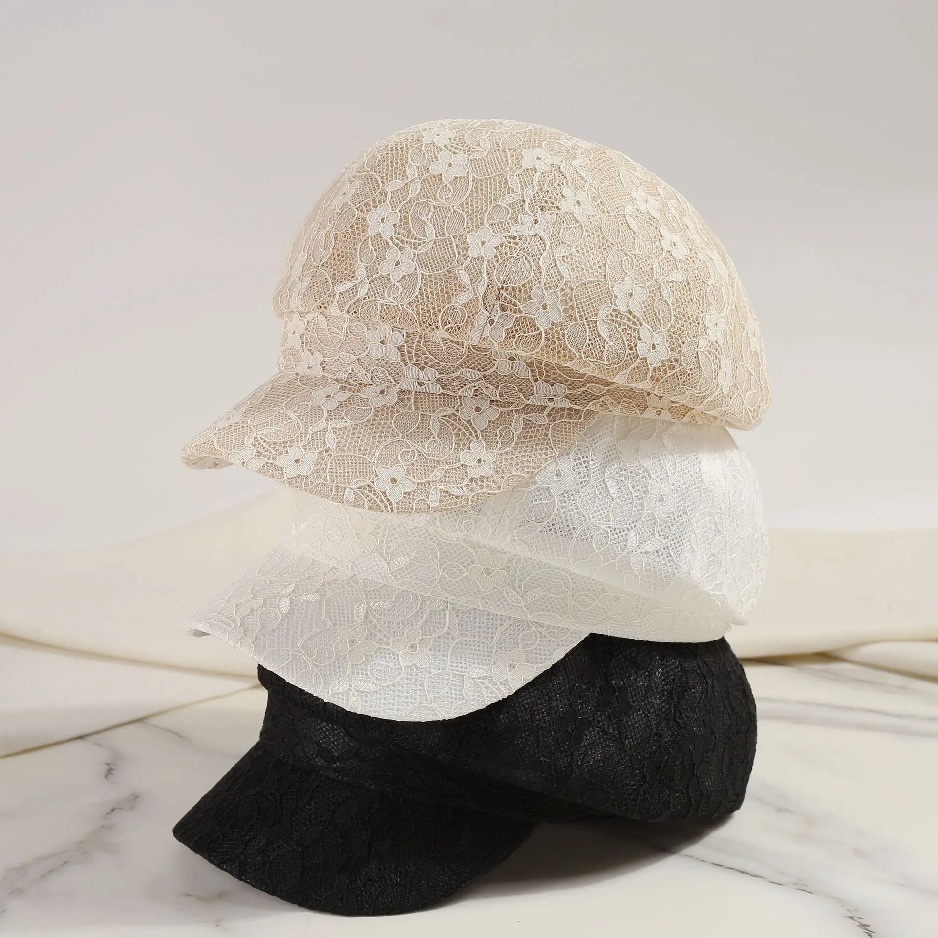 Summer Breathable Ultra-Thin Quick Drying Solid Color Women Lace