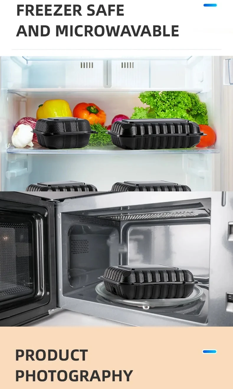 Disposable Plastic Black Food Container Microwave Safe Meal Prep Containers Buy Meal Prep