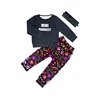 Top negro con base negra y estampado floral bohemio