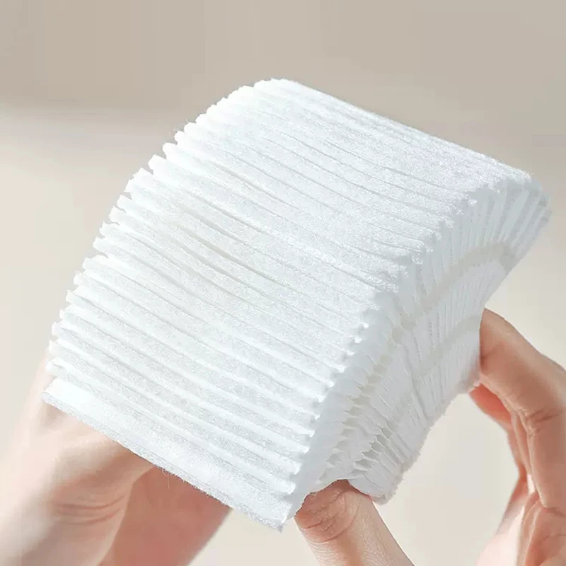 Private Label 80PCS Organic Cosmetic Tool Skin Care Soft Facial Cotton Pad Makeup Remover Pads Wholesale B155