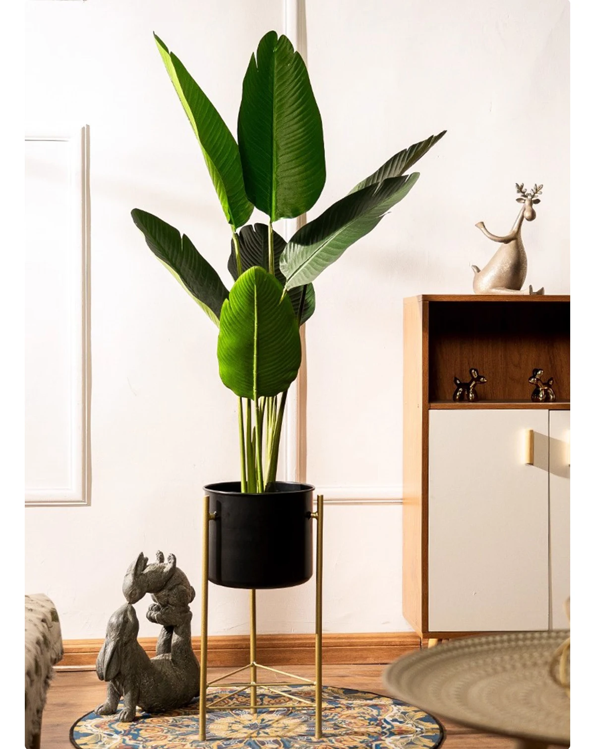 Factory Direct High Quality Realistic Simulation Modern Green Palm Artificial Tree Pot Evergreen Hanging for Indoor Outdoor Use supplier