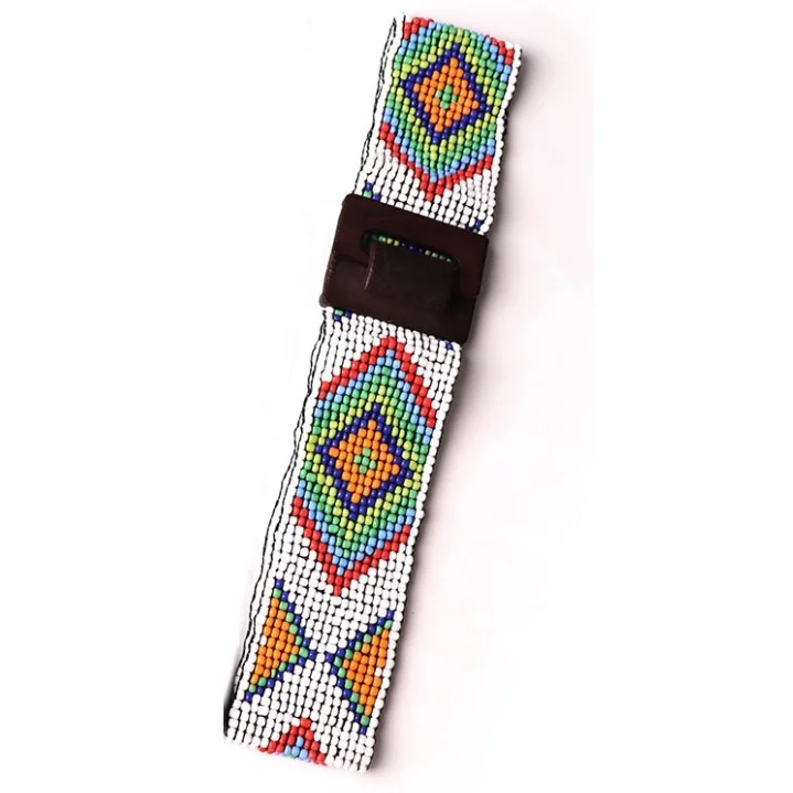 Custom Colors Vintage Wooden Belt Buckle Stretch Elastic  display picture 3