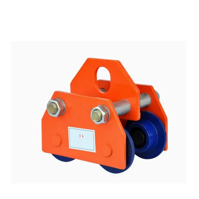 0.5 Ton Trolley 1100 LB Beam Trolley, 0.5 Ton Capacity | 4-Wheel Manual I-Beam Trolley, Adjustable 2.7"-5" Width | For Hoists & Lifting Equipment Manual Trolley For Hoists