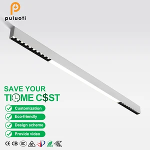 800mm 45W White Black LED Linear Anti-glare Grille Lamp Surface Mount Ceiling Spotlight Downlight for Corridors Living Room Home