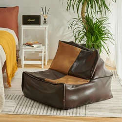 American Style waterproof adjusting sofa chair leather beanbag cover leather bean bag NO 5