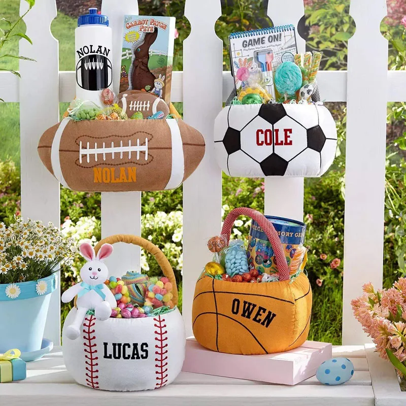 Hot Sale Monogrammed Party Gift Bucket Plush Soft Kids Sublimation