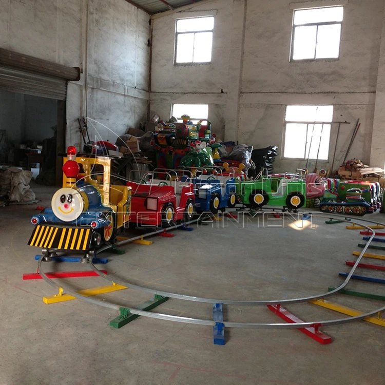 Popular Colorful Kids Electric thomas Small Train Track Amusement Park Train Rides for Sale