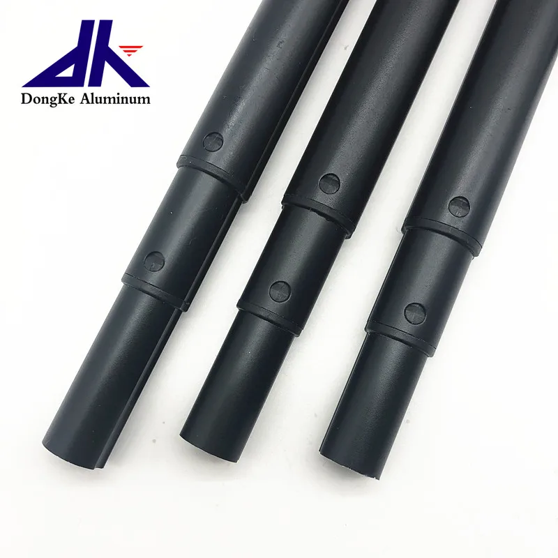 Non Rotation Internal Friction Telescoping Aluminum Pole with Double Groves