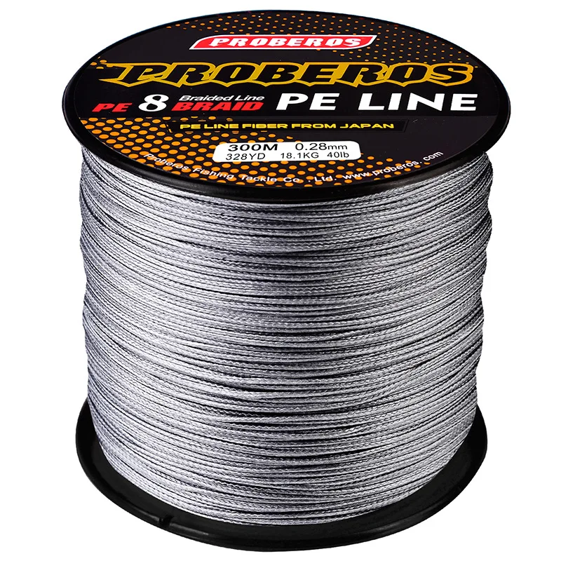 Factory Direct Sale 8 Strands 40-300LB 300meter Pe Braided Fishing Line