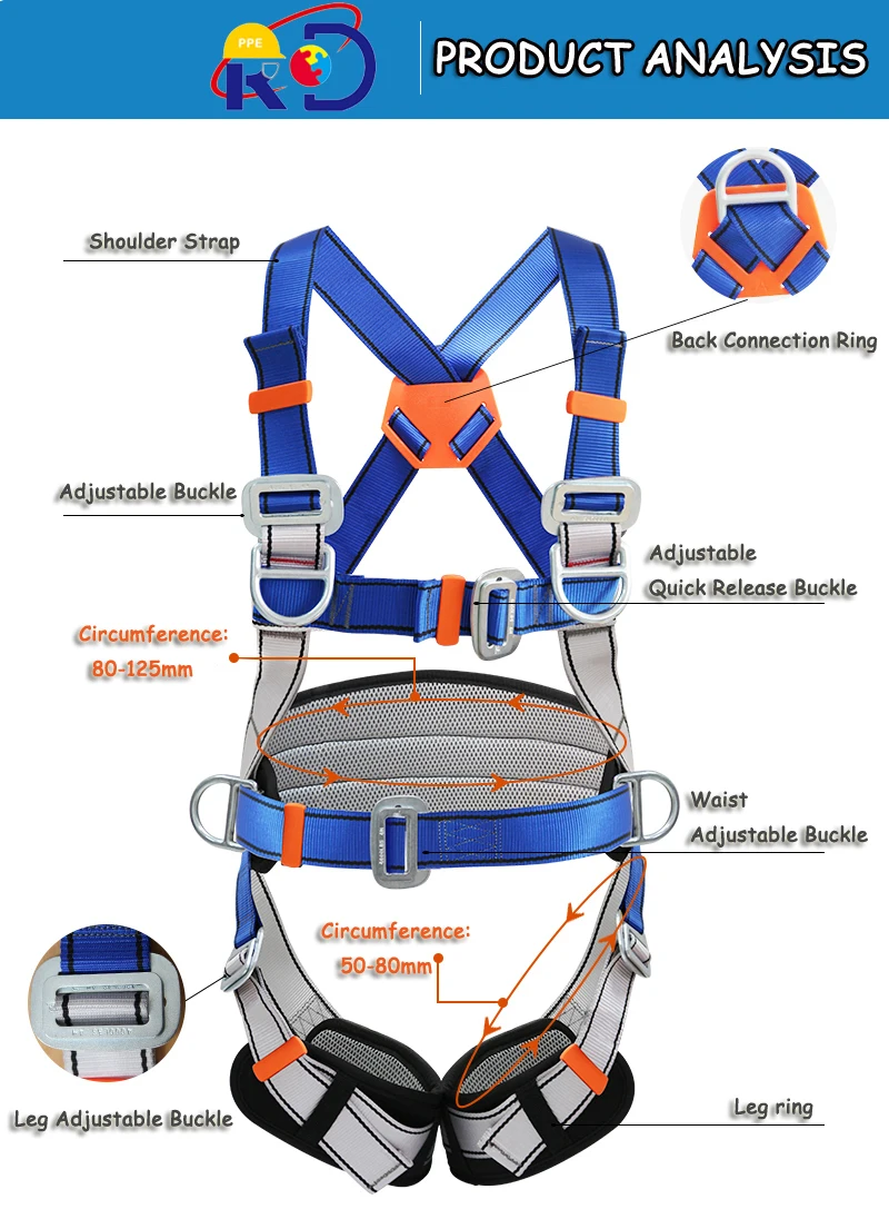 Full Body Safety Harness Full Body Fall Protection Safety Belt Buy