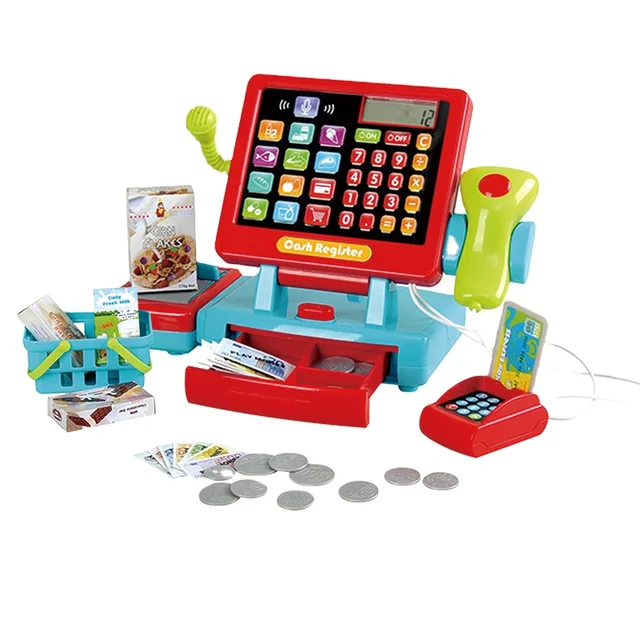 Playgo Customizable Children's Cash Register TOUCH and COUNT SUPERMARKET TILL Unisex