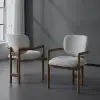 White + Rubber Wood + Foam